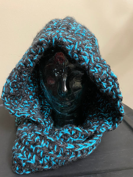 Extra thick hooded scarf