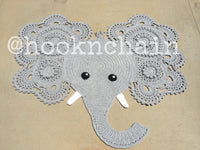 Crochet elephant rug newborn nursery decor