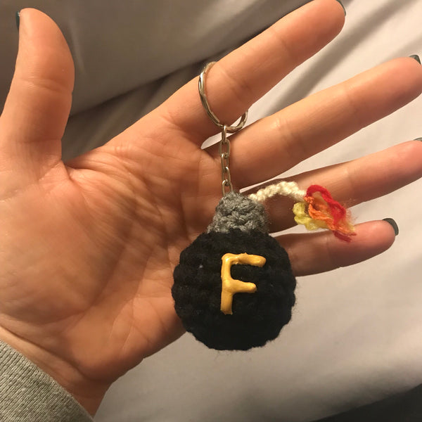 F bomb keychain