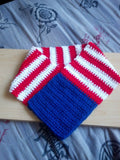 PDF Pattern 2 for 1: Star Spangled American Flag Scarf/Cowl Crochet Pattern