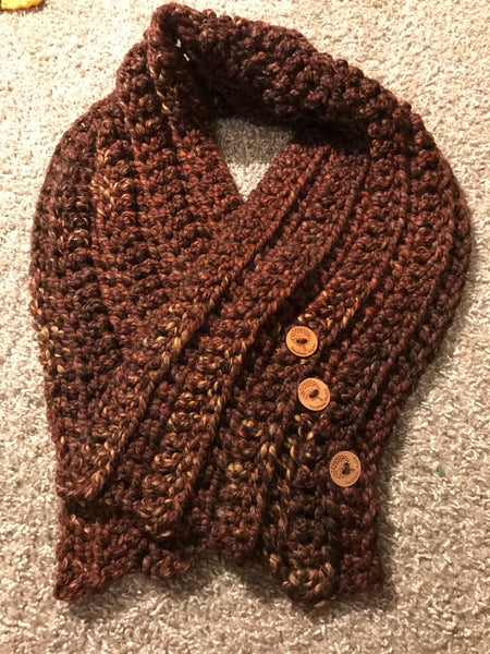 Chunky Button Cowl