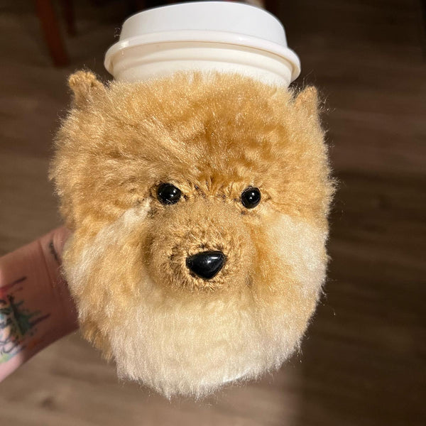 Pomeranian Dog Coffee Sleeve