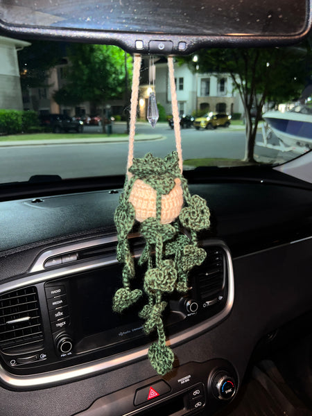 tiny hanging plants for car Tiny Monstera car plant – 9mmHook