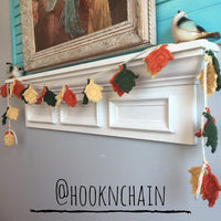 Autumn Leaf Garland 6 ft fall festive decor