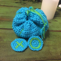 Quiet time tic tac toe crochet game