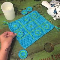 Quiet time tic tac toe crochet game