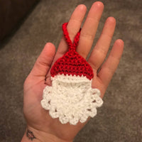 Santa photo ornament /gift tag