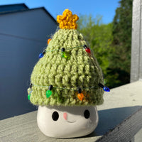 Christmas Tree Hat, Rae Dunn Inspired Tiered Tray Display, Marshmallow Mug Hat, Christmas Lights