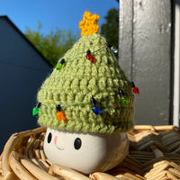 Christmas Tree Hat, Rae Dunn Inspired Tiered Tray Display, Marshmallow Mug Hat, Christmas Lights