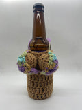 Crochet boob can cooler bikini sleeve