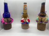 Crochet boob can cooler bikini sleeve