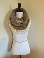 Dual color cowl scarf - extra warm