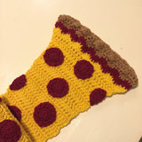 Crochet pepperoni pizza scarf, foodie scarf, etsys best gifts